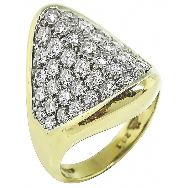 Estate 1.50ct Diamond Gold Ring