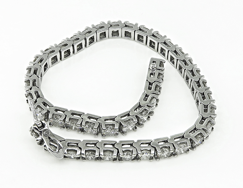 Estate 10.40ct Diamond Tennis Bracelet