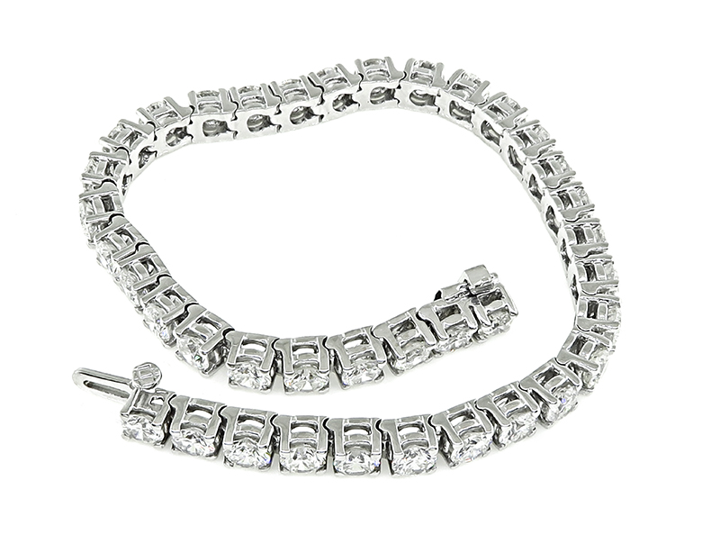 Estate 10.57ct Diamond Tennis Bracelet