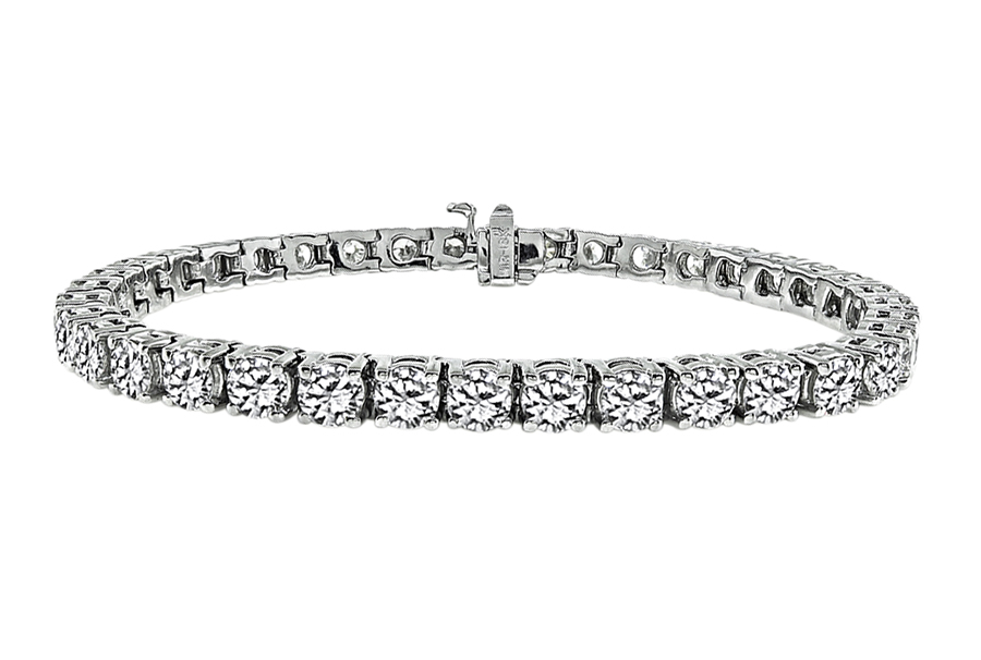 Estate 10.57ct Diamond Tennis Bracelet