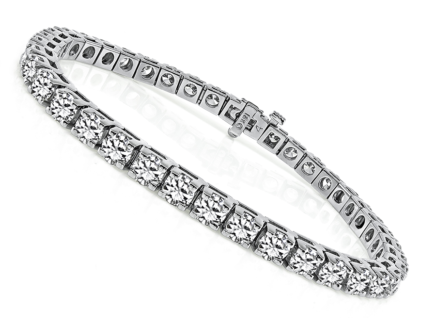 Estate 11.00ct Diamond Tennis Bracelet