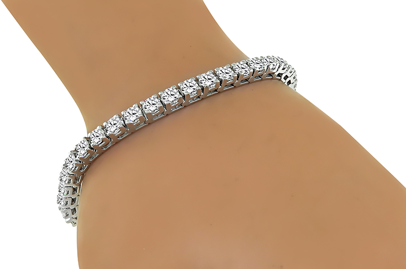 Estate 11.00ct Diamond Tennis Bracelet