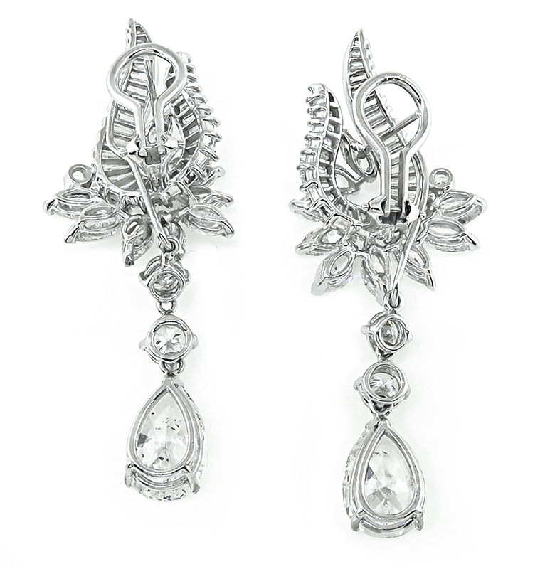 Estate 13.50cttw Diamond Night and Day Earrings
