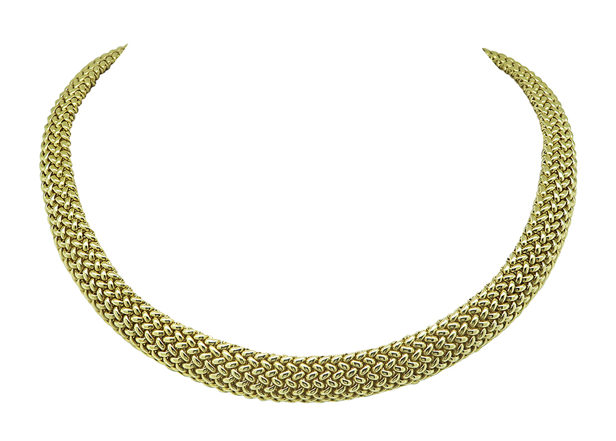 Estate Gold Weave Necklace