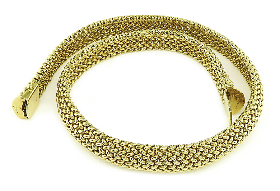 Estate Gold Weave Necklace