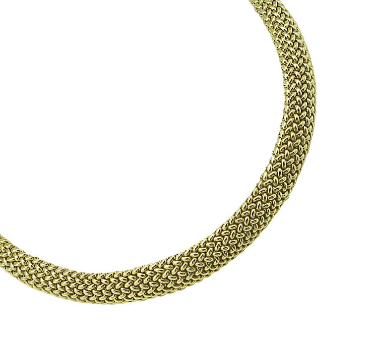 Estate Gold Weave Necklace