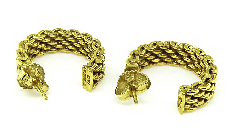 Estate Tiffany & Co Gold Earrings
