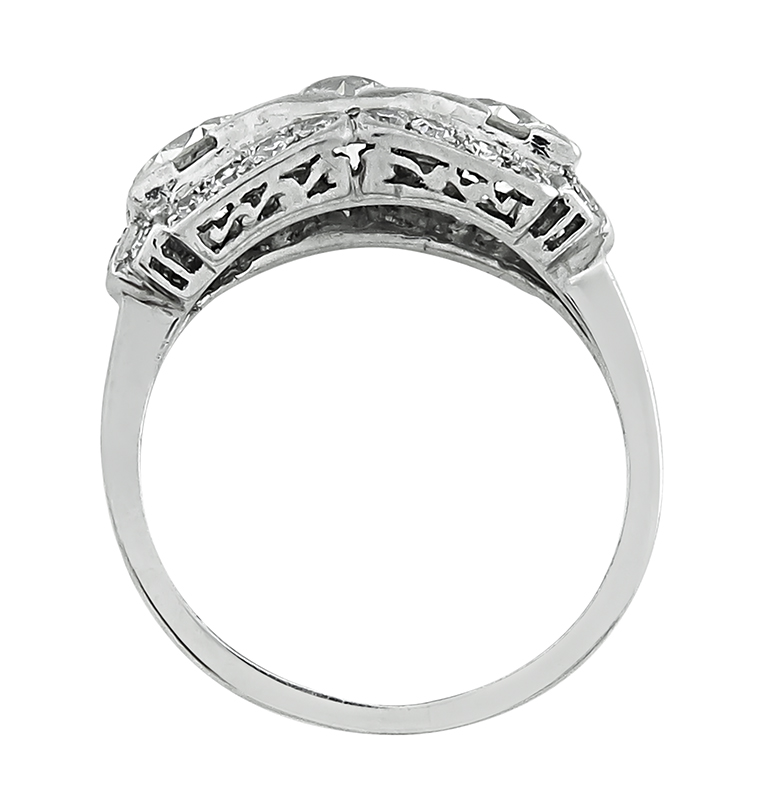 Estate 2.00ct Diamond Three Stone Ring