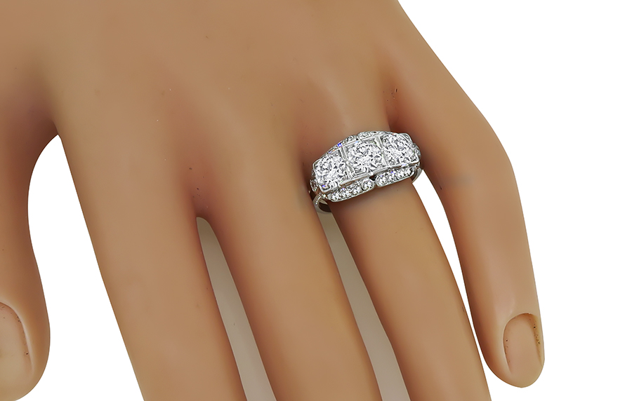 Estate 2.00ct Diamond Three Stone Ring