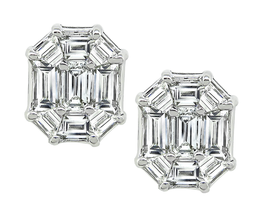 Estate 2.50ct Diamond Earrings