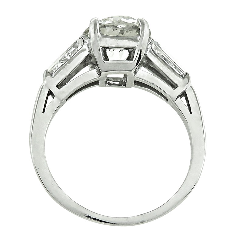2.53ct Cushion Cut Diamond Engagement Ring