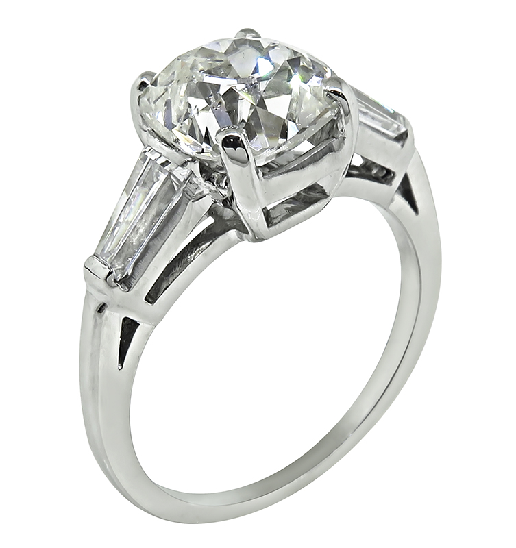 2.53ct Cushion Cut Diamond Engagement Ring