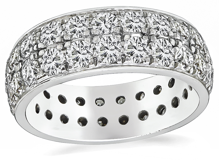 Estate 2.88ct Diamond Eternity Wedding Band