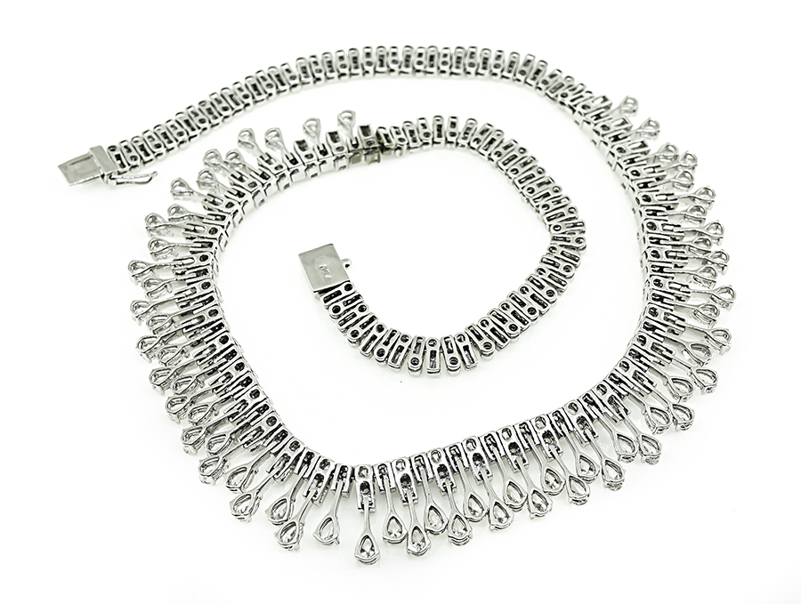 Estate 20.00ct Diamond Gold Necklace