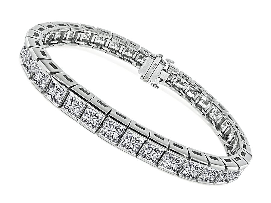 Estate 22.00ct Diamond Line Bracelet