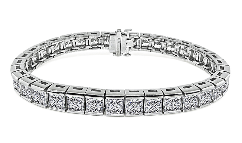 Estate 22.00ct Diamond Line Bracelet