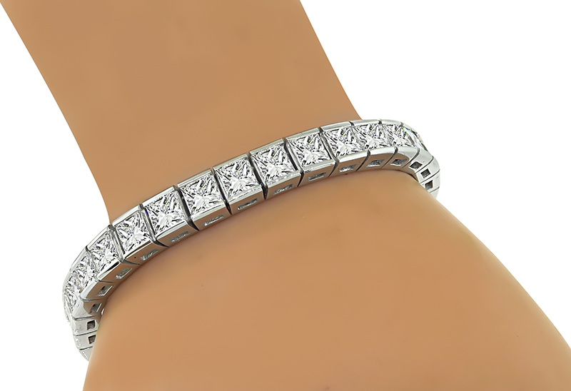 Estate 22.00ct Diamond Line Bracelet