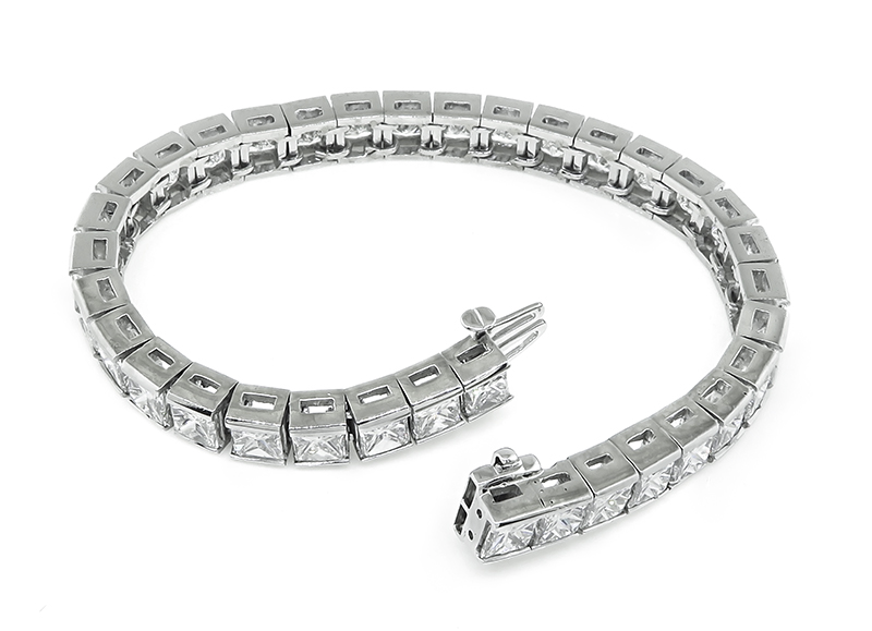 Estate 22.00ct Diamond Line Bracelet