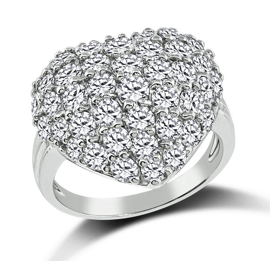 Estate 3.00ct Diamond Heart Ring
