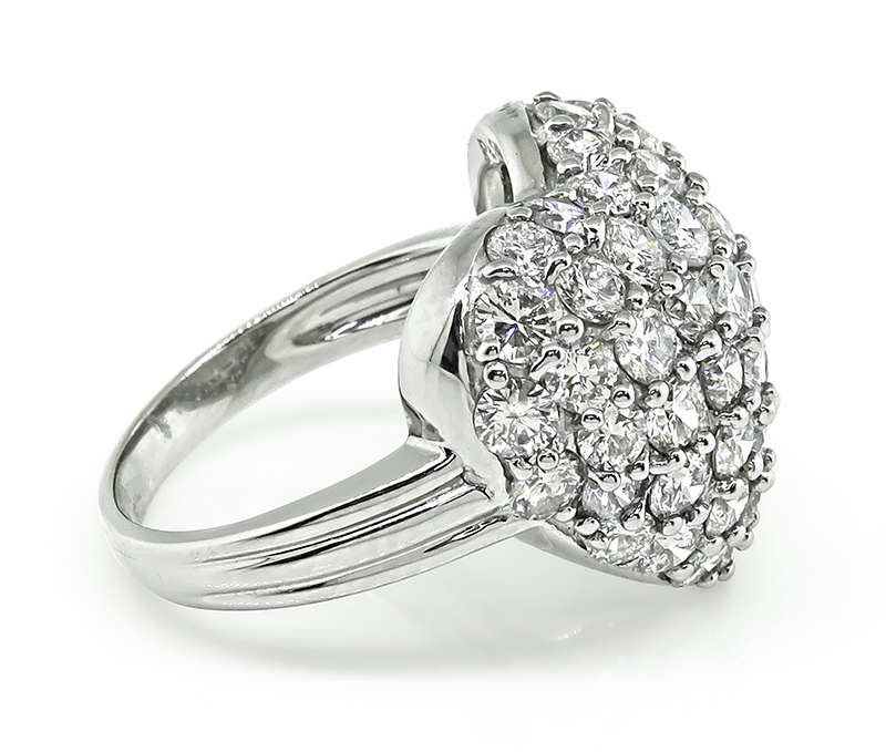 Estate 3.00ct Diamond Heart Ring