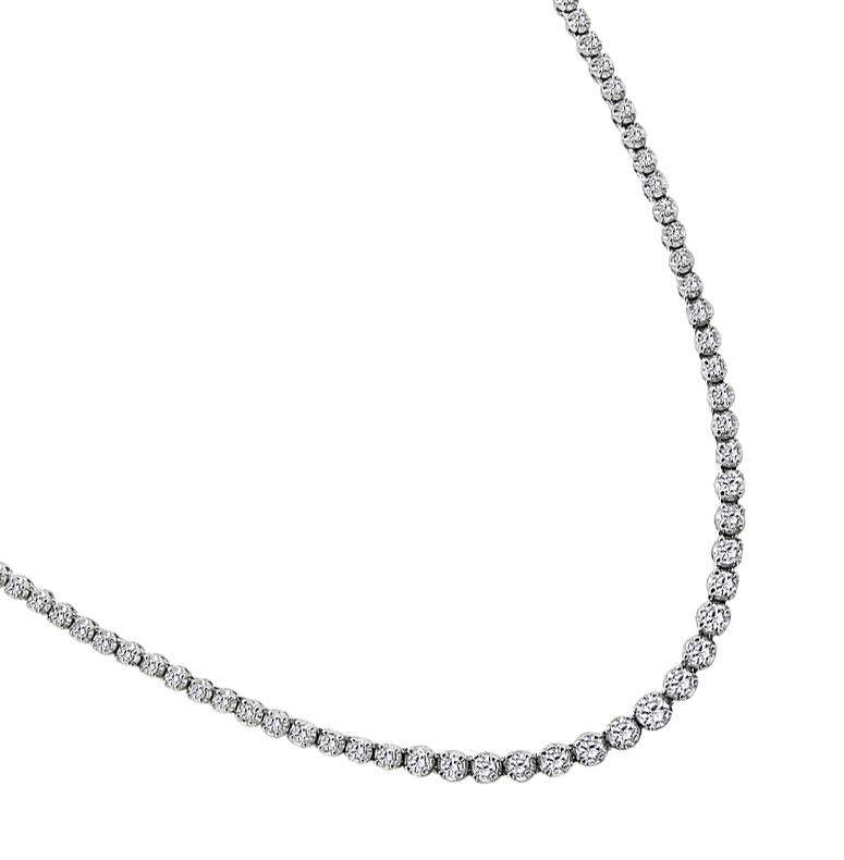 Estate 3.00ct Diamond Platinum Necklace