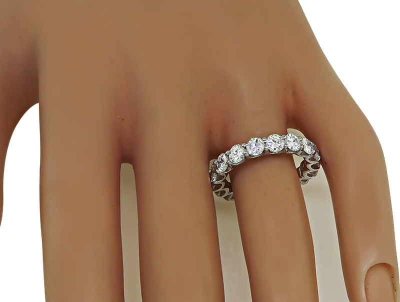 Estate 3.07ct Diamond Eternity Wedding Band