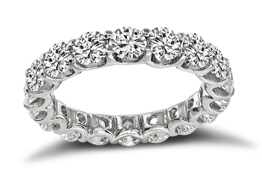 Estate 3.11ct Diamond Eternity Wedding Band