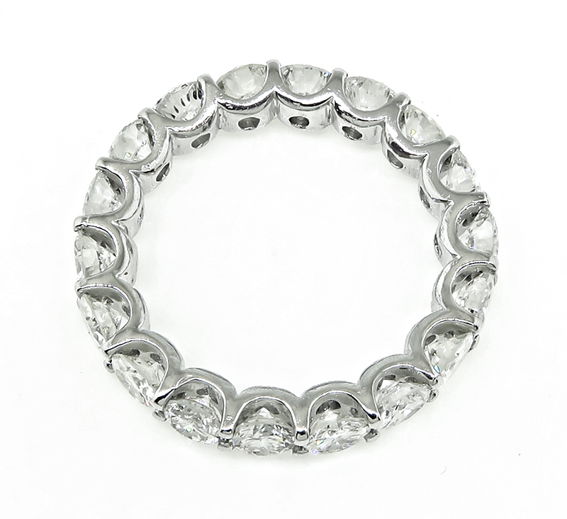 Estate 3.39ct Diamond Eternity Wedding Band