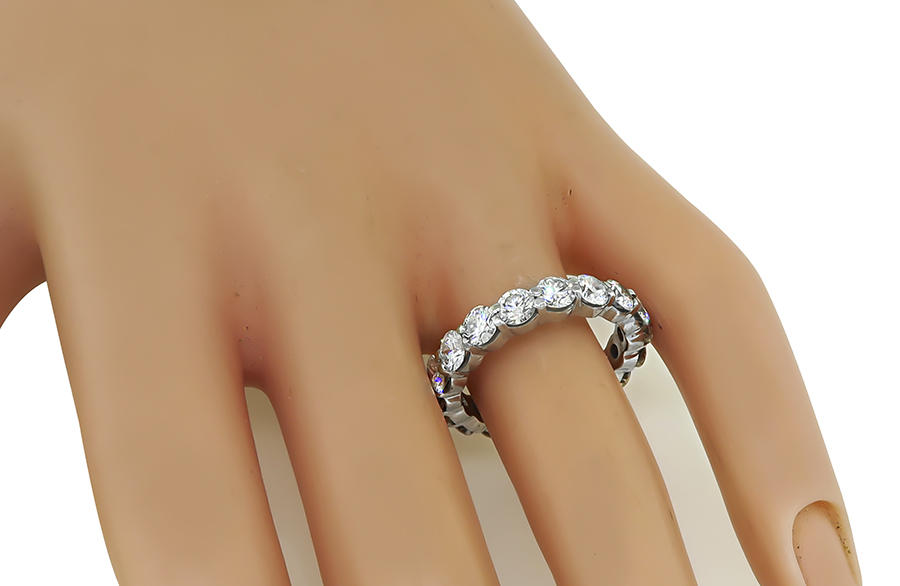 Estate 3.60ct Diamond Eternity Wedding Band