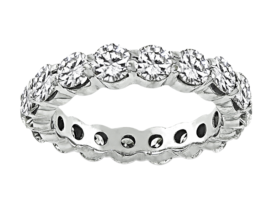 Estate 3.60ct Diamond Eternity Wedding Band