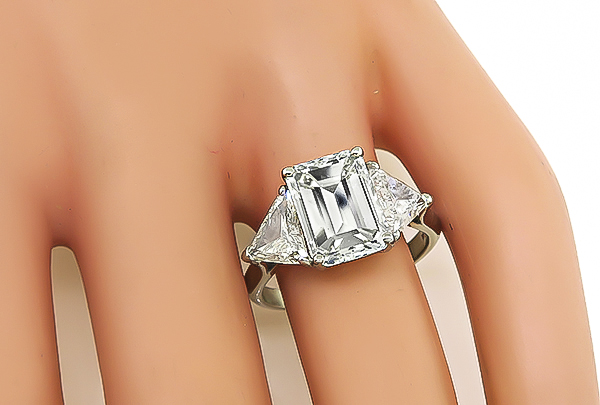 Estate 3.70ct Diamond Engagement Ring