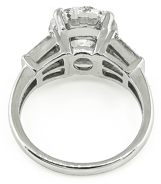 Estate GIA Certified 4.00ct Diamond Engagement Ring