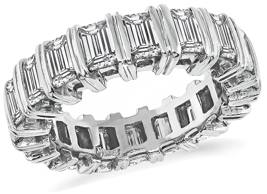 Estate 4.10ct Diamond Eternity Wedding Band