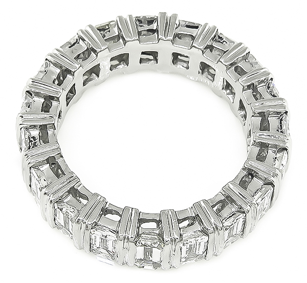 Estate 4.10ct Diamond Eternity Wedding Band