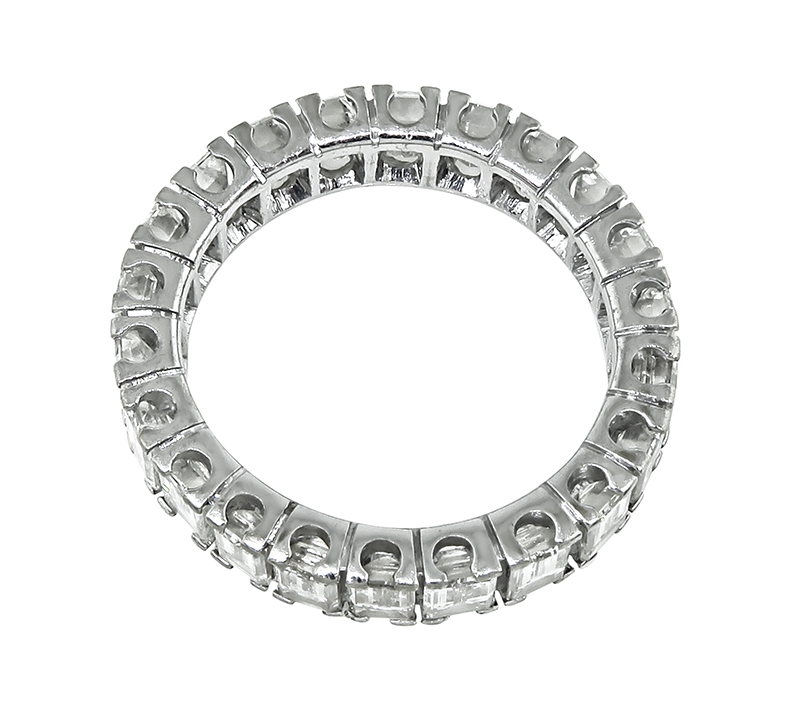 Estate 4.34ct Diamond Eternity Wedding Band