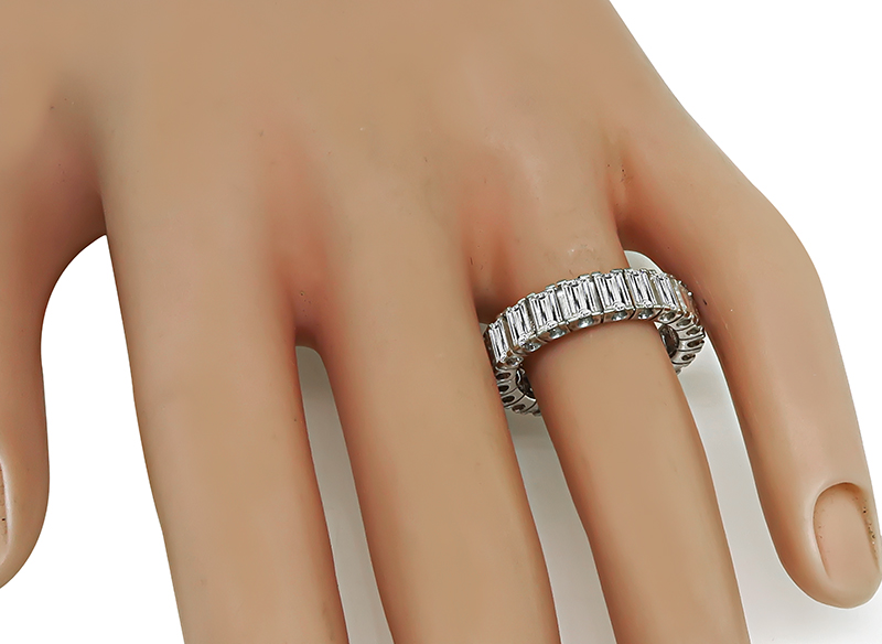 Estate 4.34ct Diamond Eternity Wedding Band