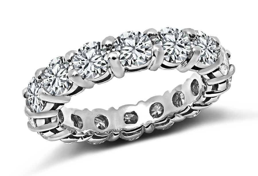 Estate 4.50ct Diamond Eternity Wedding Band