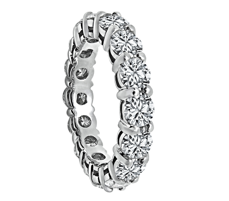 Estate 4.50ct Diamond Eternity Wedding Band