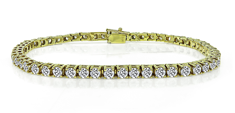 Estate 4.75ct Diamond Tennis Bracelet