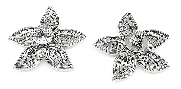 Estate 5.00ct Diamond Star Earrings