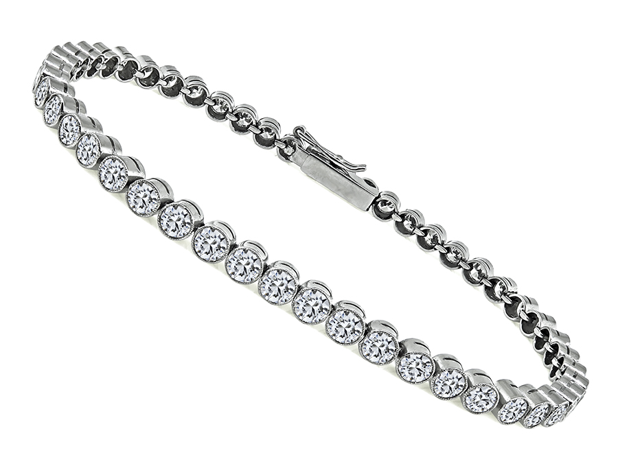 Vintage 5.00ct Diamond Tennis Bracelet