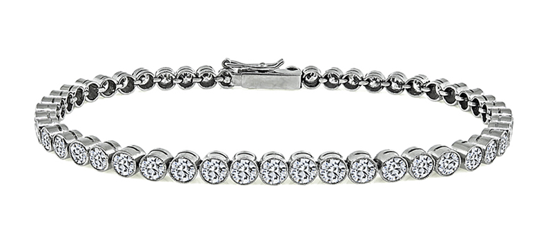 Vintage 5.00ct Diamond Tennis Bracelet