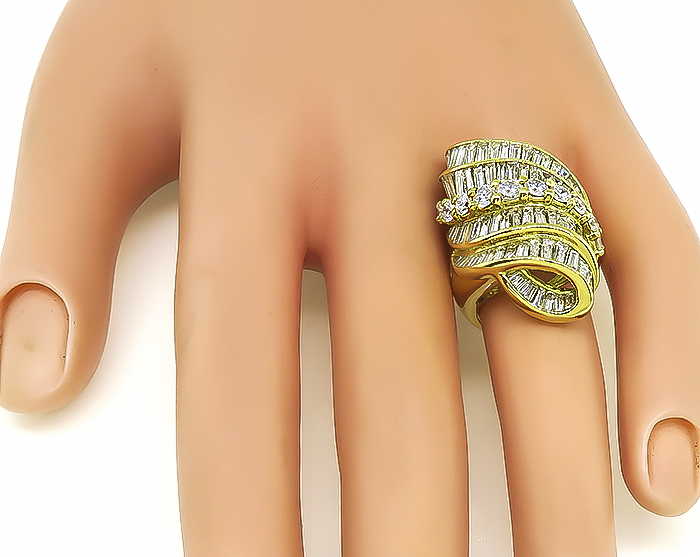 Estate 5.02ct Diamond Gold Ring