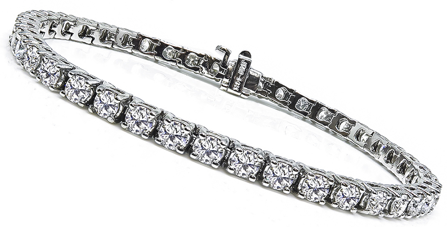 Estate 5.65ct Diamond Tennis Bracelet