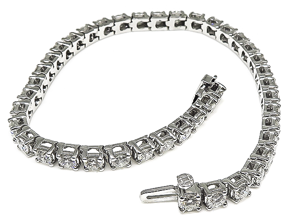 Estate 5.65ct Diamond Tennis Bracelet