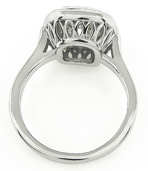 Estate 2.92ct Diamond Sapphire Engagement Ring