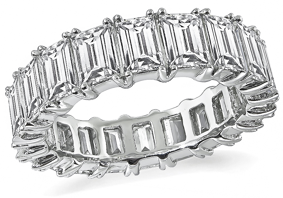 Estate 6.20ct Diamond Eternity Wedding Band