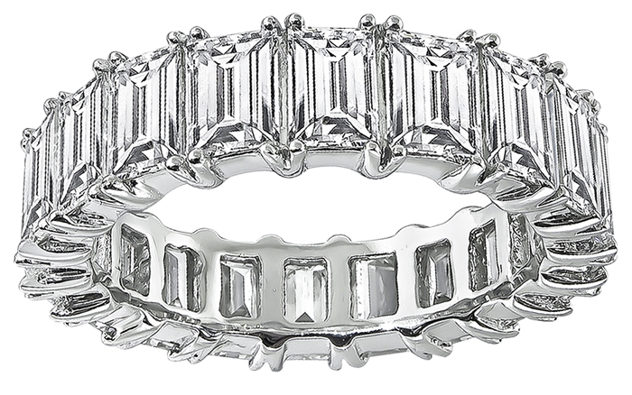 Estate 6.20ct Diamond Eternity Wedding Band