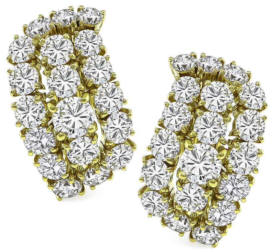 Estate 6.38ct Diamond Earrings