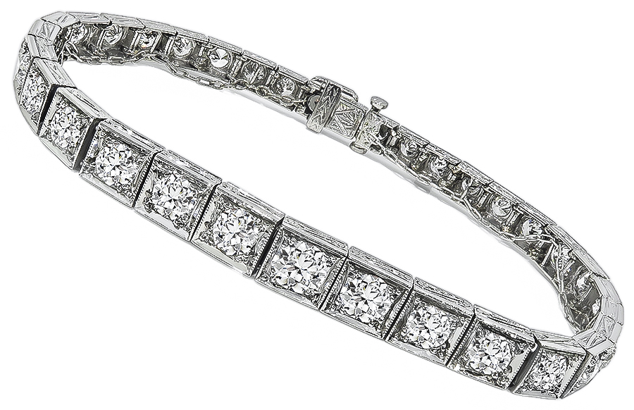 Estate 7.00ct Diamond Bracelet